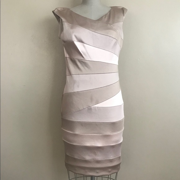 cream cocktail dress